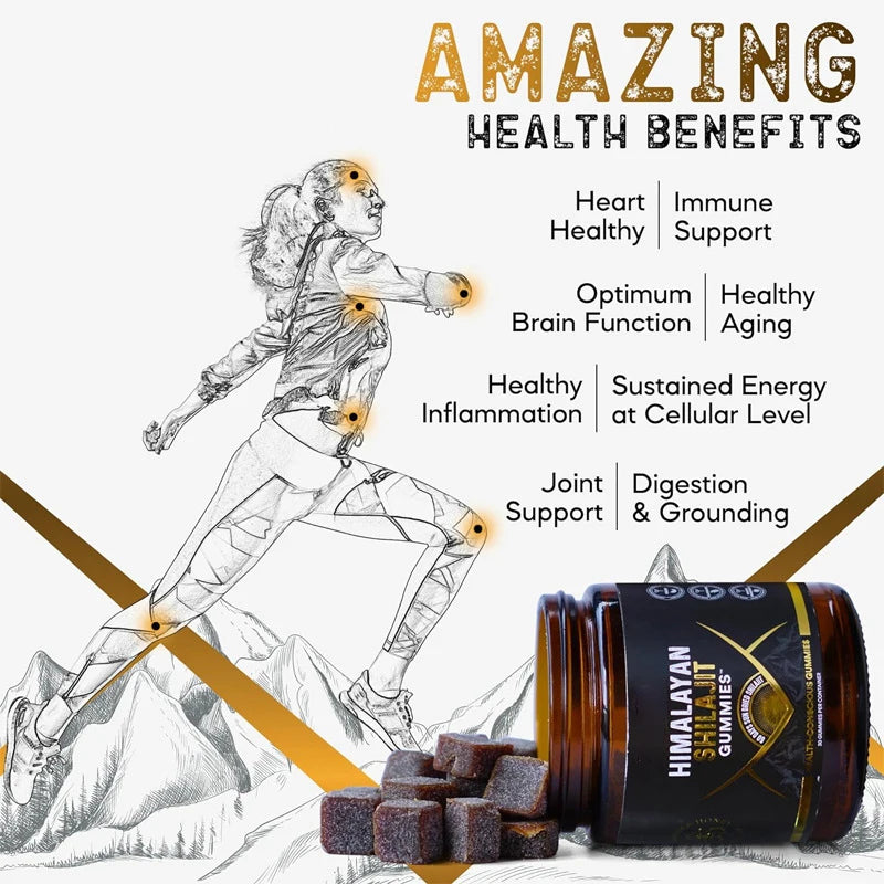 Himalayan Shilajit Gummies | Sea Moss, Ashwagandha & Shilajit Blend