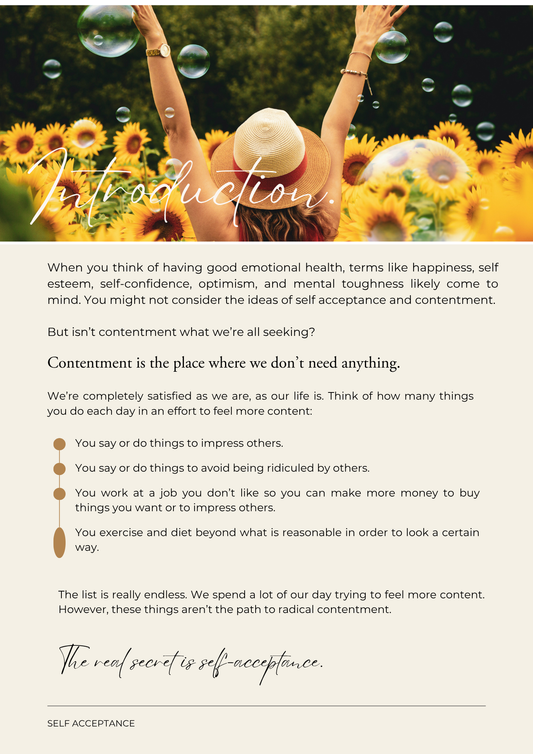 Self Acceptance – The eBook