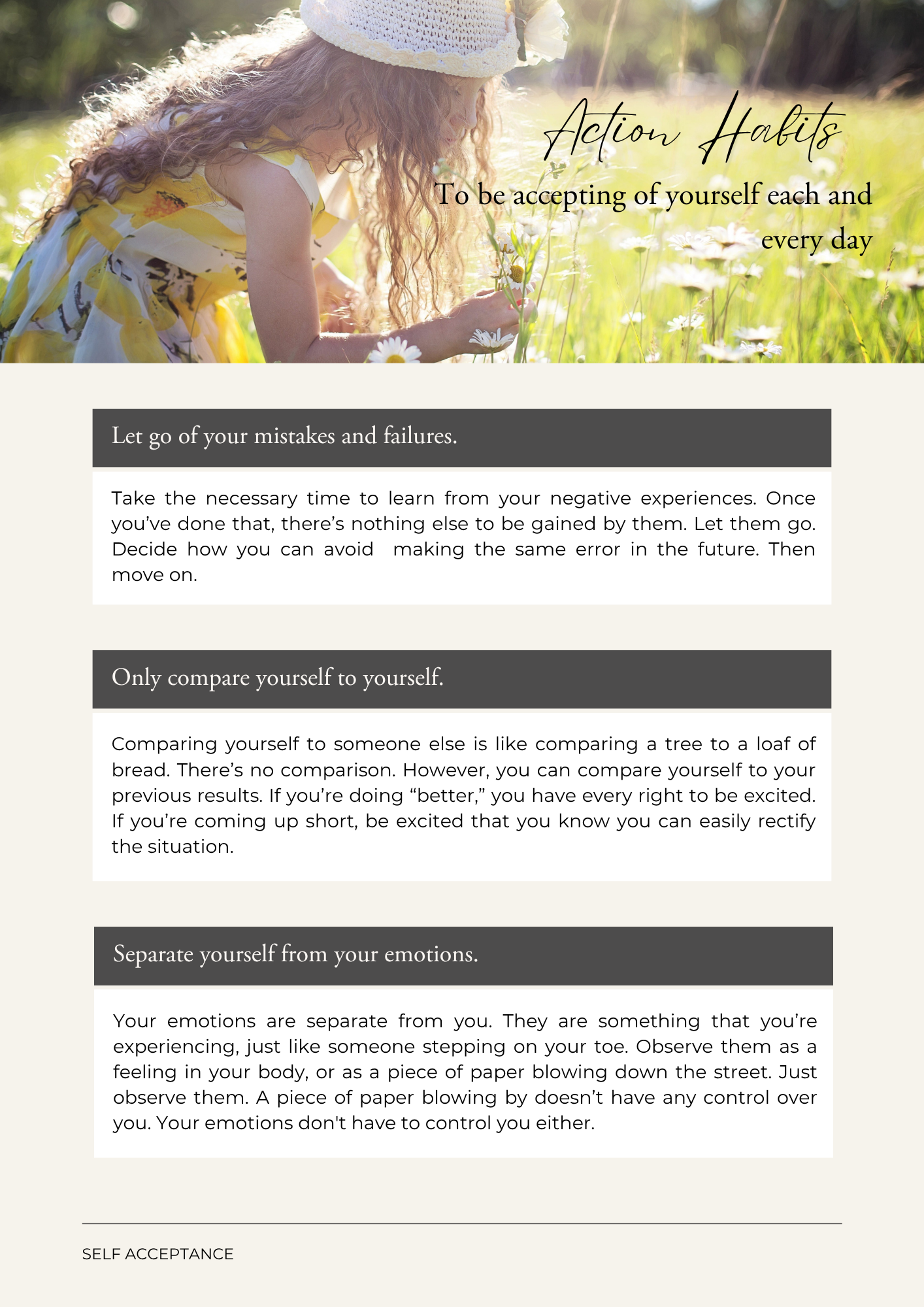 Self Acceptance – The eBook