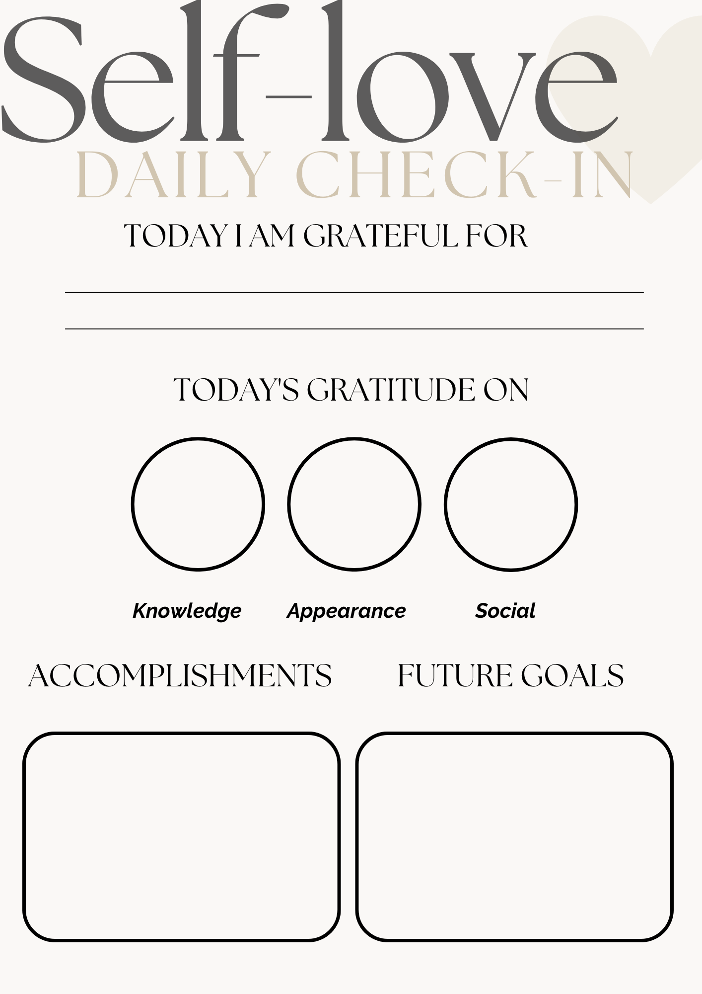 Self Love Work Book – The eBook