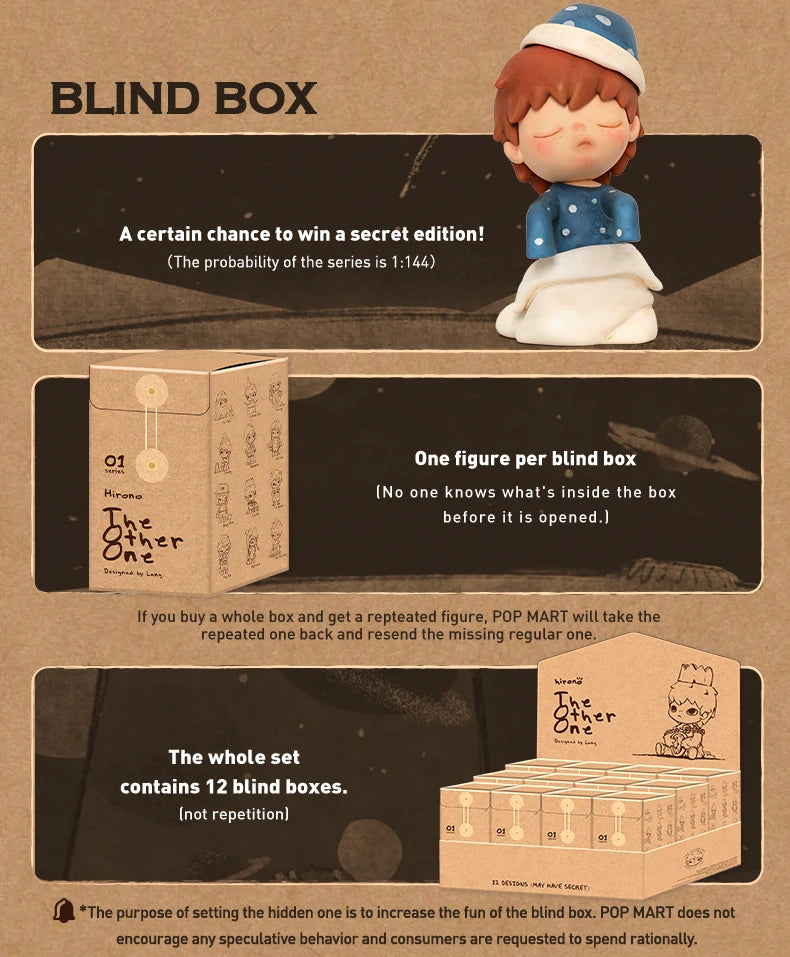 POP MART HIRONO The Other One Series Mystery Box 1PC/12PC Cute Gift Kid Toy Action Figures