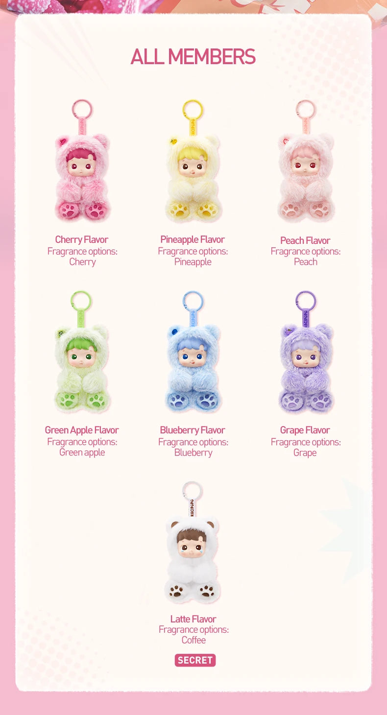 POP MART HACIPUPU Gummy Bear Series-Vinyl Plush Pendant Mystery Box 1PC/6PCS POP MART Blind Box