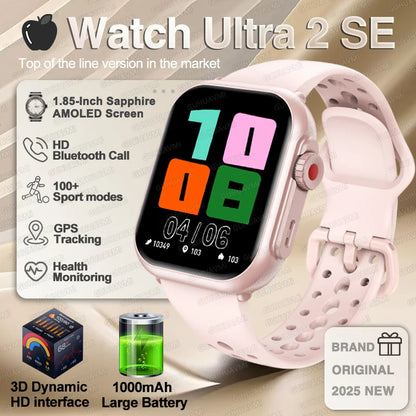 NEW Ultra 2 SE Men And Women 1000mAh AMOLED Heart Rate GPS Track 100+Sports HD call Smart Watch For IOS and Android