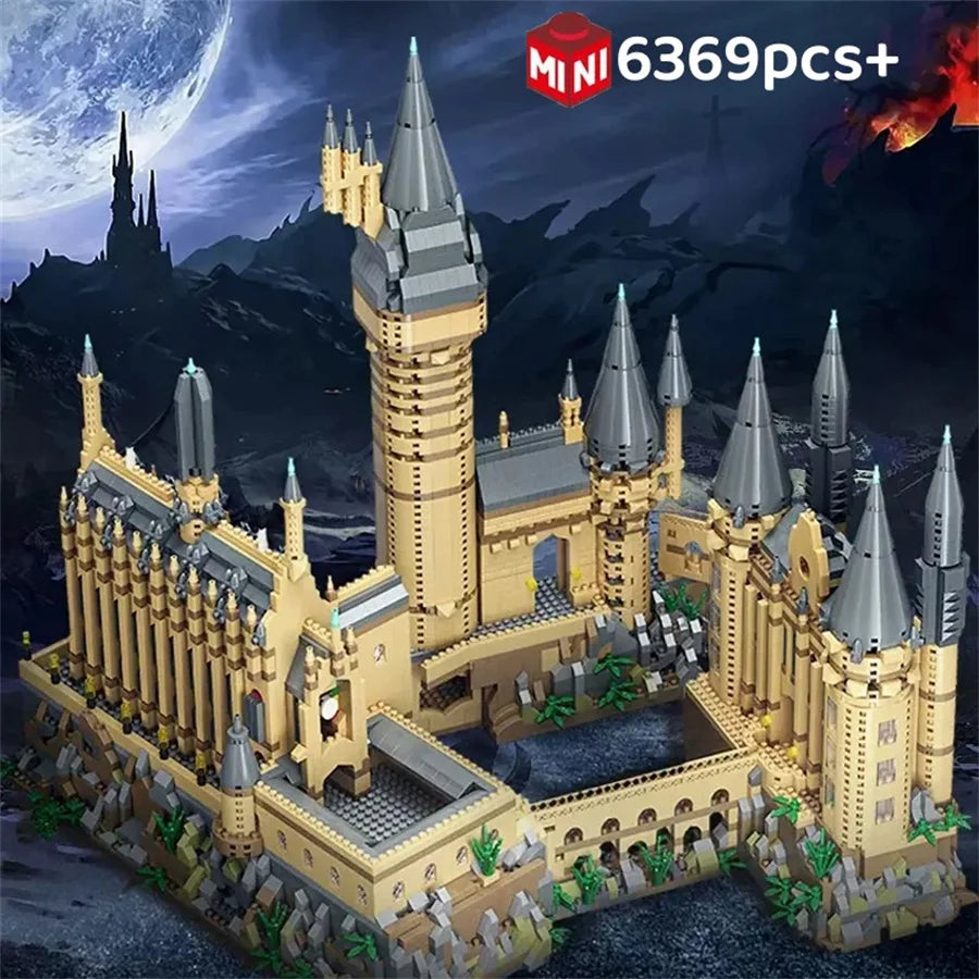 Magic Castle Medieval Architecture Building Set Creative Technical Assembly Bricks MOC Kit Gift Adults Kids Holiday