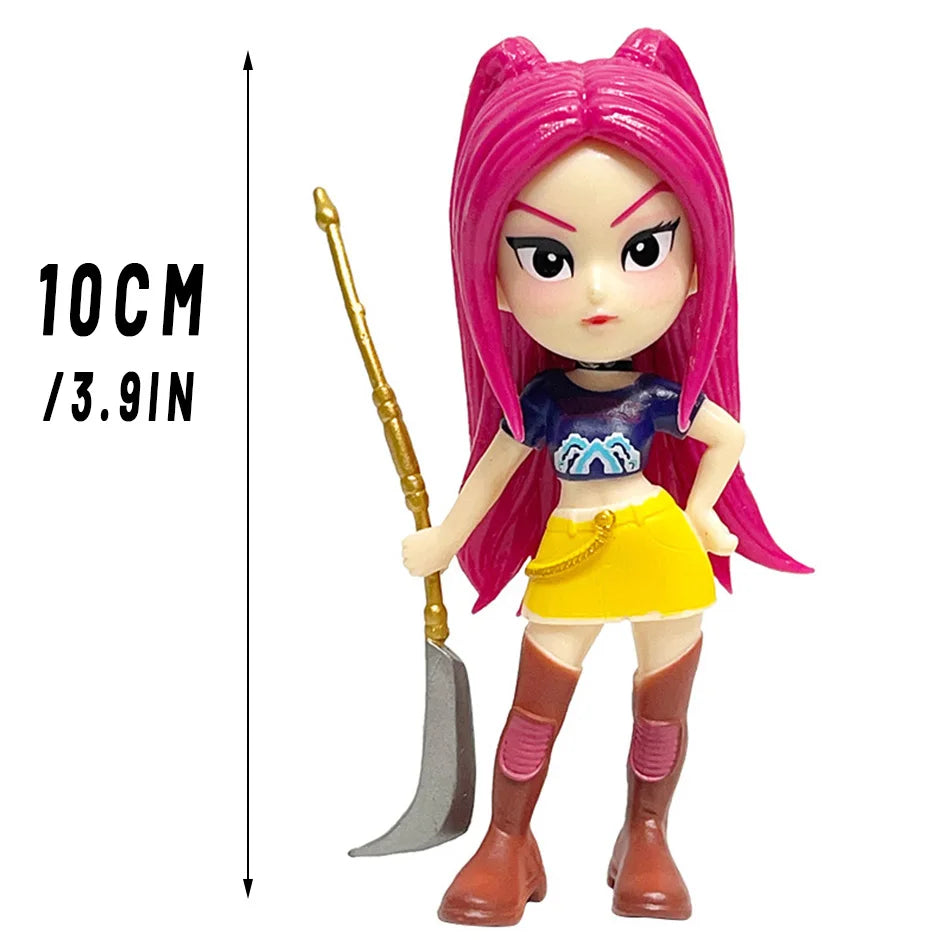 Hot Anime Figure K-pop Demon Hunters with Box Kawaii Boys Girls Gifts For Kids Fans Halloween Christmas Figure Decorative Gifts