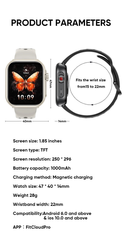 NEW Ultra 2 SE Men And Women 1000mAh AMOLED Heart Rate GPS Track 100+Sports HD call Smart Watch For IOS and Android