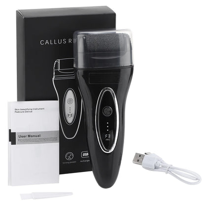 Electric Foot Grinder with Digital Display Rechargeable Callus Remover IPX4 Portable Foot File Heel Dead Skin Callu Removal Tool