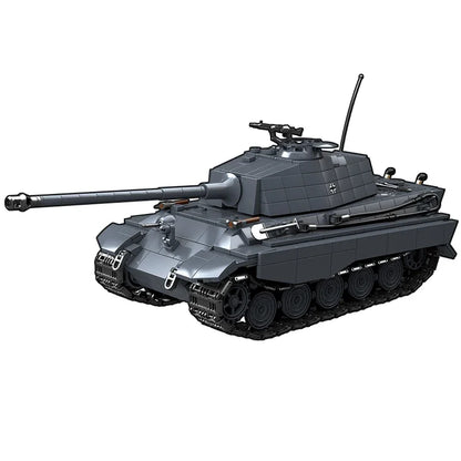 The King Tiger Heavy Tank Sd.Kfz. 182 World War II building blocks black tiger tracked armored car boy toy model 100301