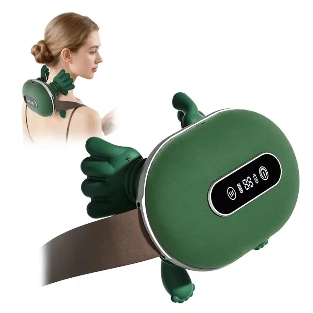 Neck Shoulder Massager Deep Tissue Shiatsu Back Cervical Massage Machine Bionic Fatigue Relief Relax Muscle ﻿3Level ﻿Master Hand