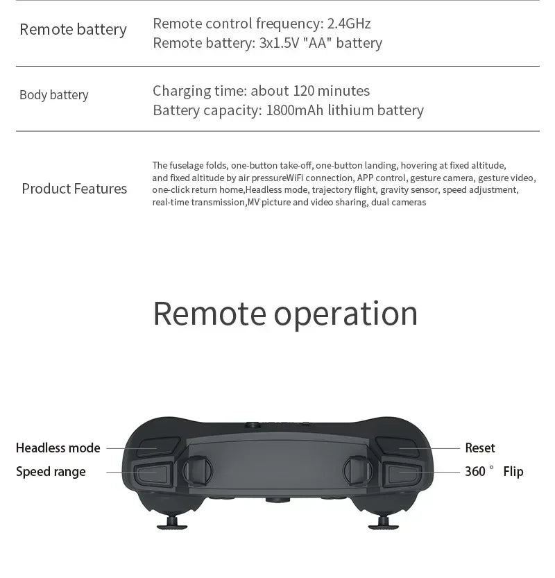 New E88 Pro WiFi FPV Drone - 4K/1080P Wide Angle HD Camera Foldable Quadcopter with Altitude Hold