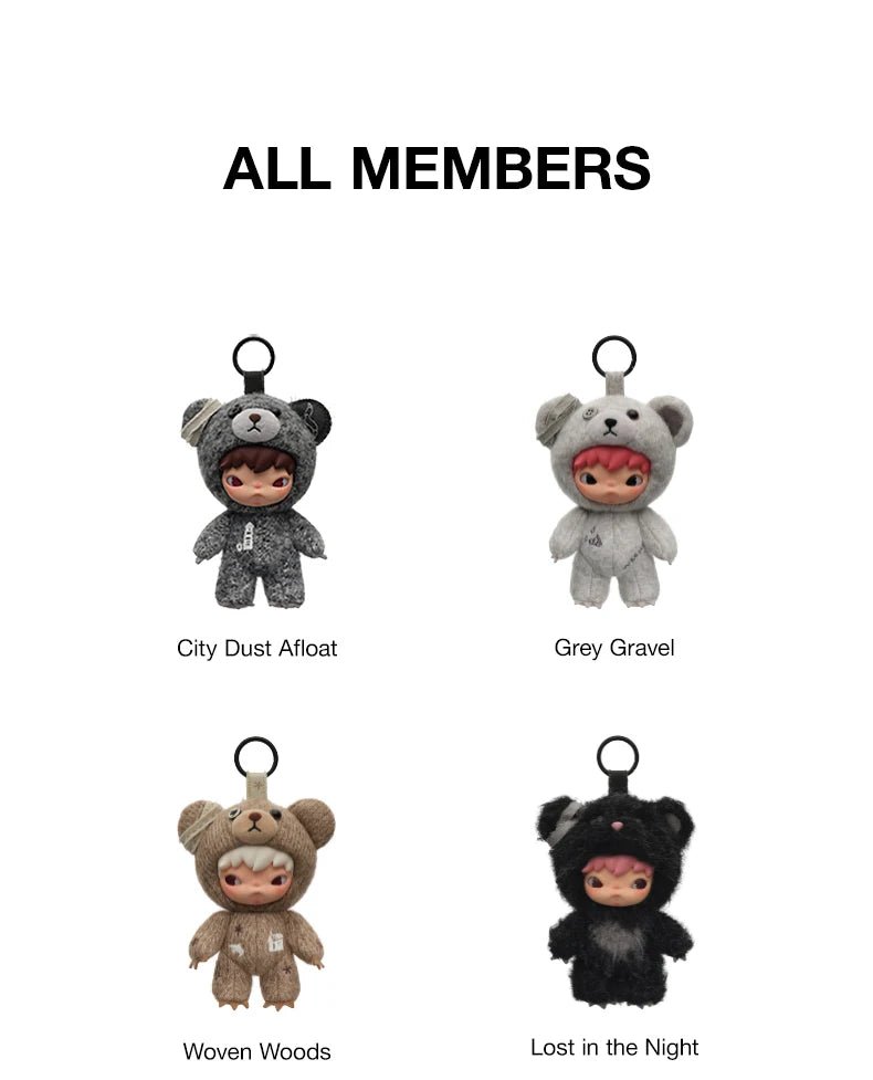 POP MART Hirono Road Journal Series-Plush Doll Pendant Blind Box 1PC/6PCS