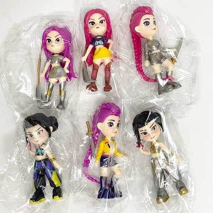 Hot Anime Figure K-pop Demon Hunters with Box Kawaii Boys Girls Gifts For Kids Fans Halloween Christmas Figure Decorative Gifts