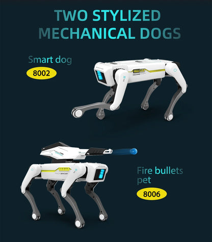 Teeggi Electric RC Intelligent Robot Dog with Clip Multifunction RC Mechanical Dog Educational Toy Bionic Smart Robot Toy Gift