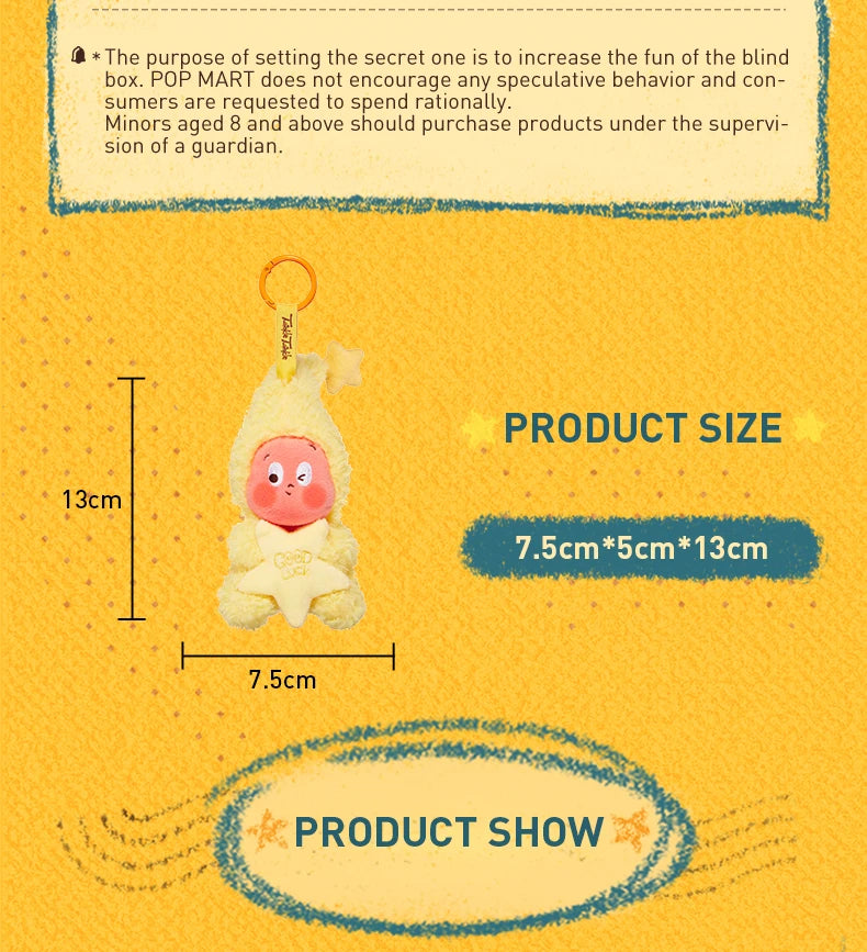 POP MART We are Twinkle Twinkle Series - Plush Pendant Blind Box 1PC/6PCS Mystery Box