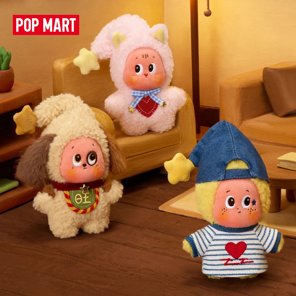 POP MART Twinkle Twinkle Crush On You Series-Plush Pendent Blind Box 1PC/6PCS