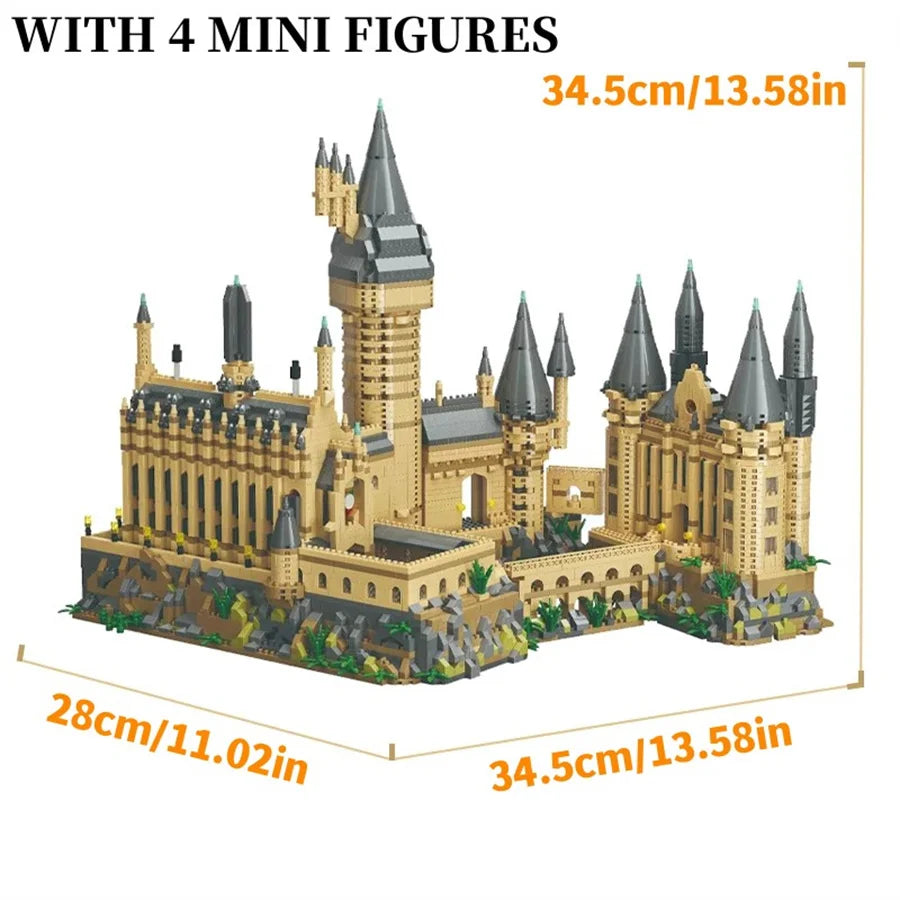 Magic Castle Medieval Architecture Building Set Creative Technical Assembly Bricks MOC Kit Gift Adults Kids Holiday