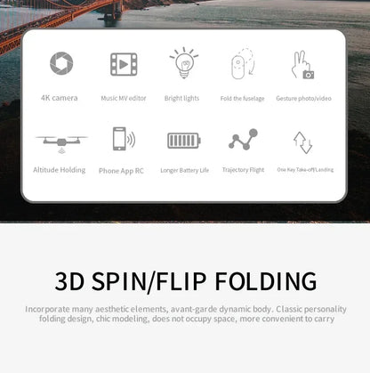 New E88 Pro WiFi FPV Drone - 4K/1080P Wide Angle HD Camera Foldable Quadcopter with Altitude Hold