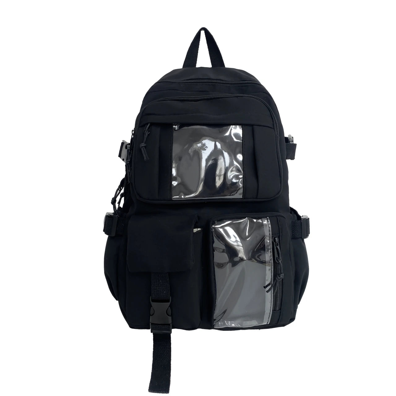 Cute Nylon Backpack Suitable for Young Girls, Female Students, and Ladies, Multi-Pocket Student Backpack