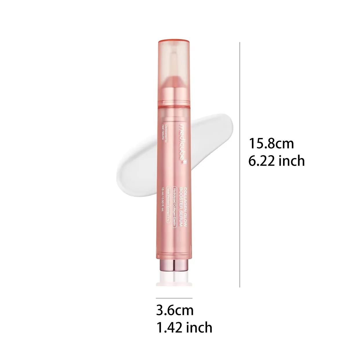 Medicube Collagen Glow Booster Serum 15ml,Smooth & Fast-Absorbing,Hydrating Feel,Provides Skin Moisture,K-Beauty,Korean Makeup