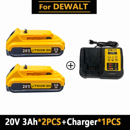 Original for DEWALT 20v/60V battery DCB606 DCB609 DCB182 DCB205 DCB206 DCB209 power tool 18V battery 6AH 9AH battery.