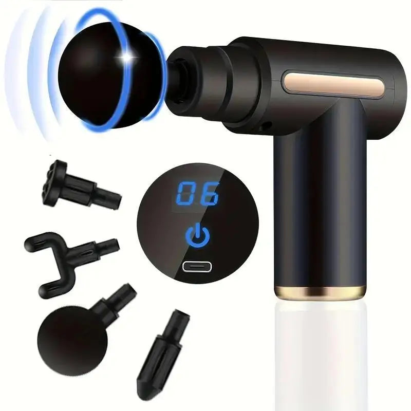 Portable Fascia Massage Gun | Deep Tissue Percussion Massager for Body & Neck