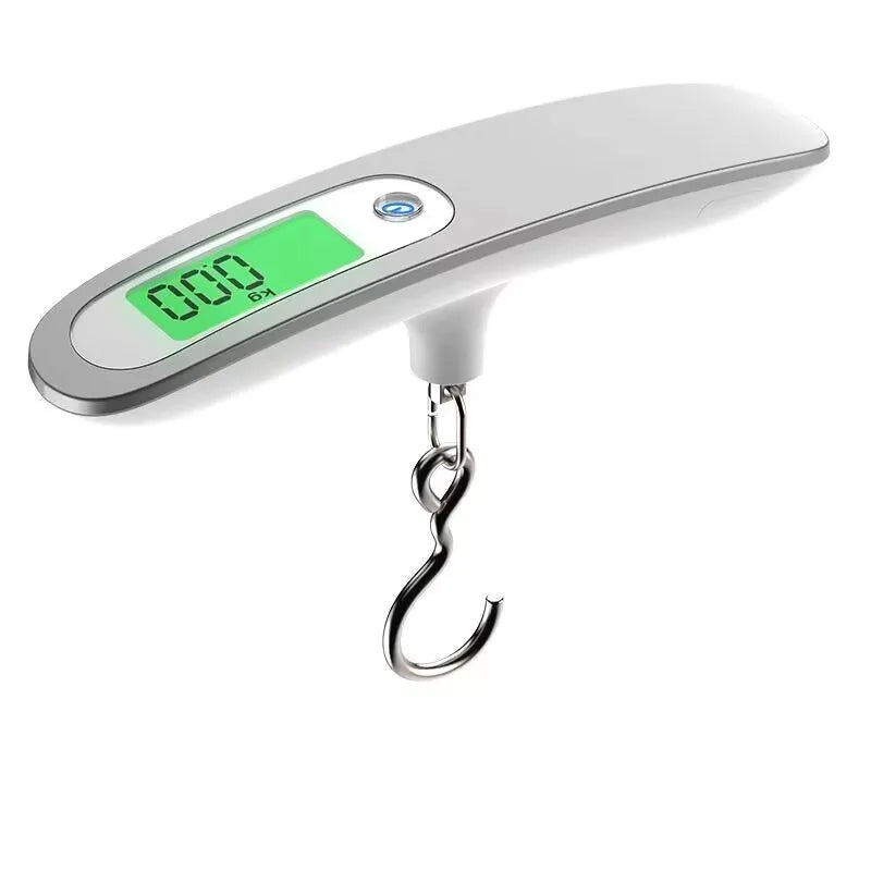 LCD Digital Luggage Scale 50kg X 10g Portable Electronic Scale Weight Balance Suitcase Travel Bag Hanging Steelyard Hook Scale