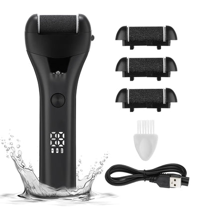 Electric Foot Grinder with Digital Display Rechargeable Callus Remover IPX4 Portable Foot File Heel Dead Skin Callu Removal Tool