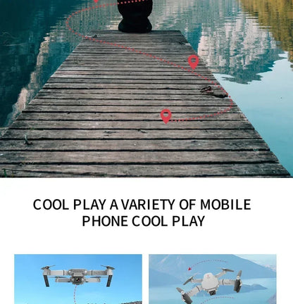 New E88 Pro WiFi FPV Drone - 4K/1080P Wide Angle HD Camera Foldable Quadcopter with Altitude Hold