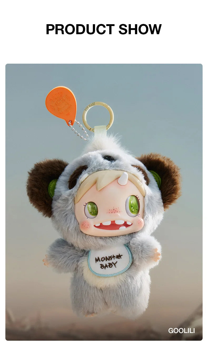 POP MART POLAR-Monster Baby Collection Series Plush Pendant Ver.1 Blind Box 1PC/6PCS
