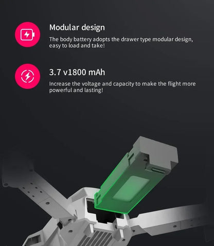 New E88 Pro WiFi FPV Drone - 4K/1080P Wide Angle HD Camera Foldable Quadcopter with Altitude Hold