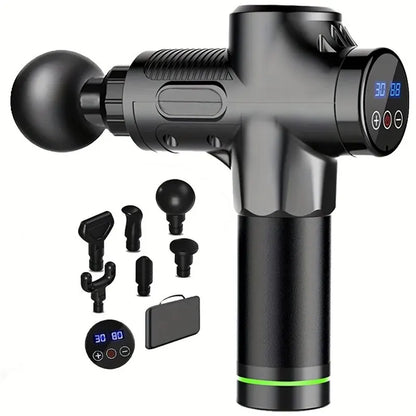 Portable Fascia Massage Gun | Deep Tissue Percussion Massager for Body & Neck