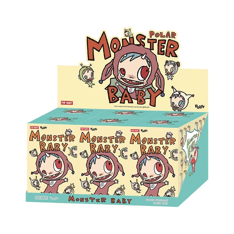 POP MART POLAR-Monster Baby Collection Series Plush Pendant Ver.1 Blind Box 1PC/6PCS