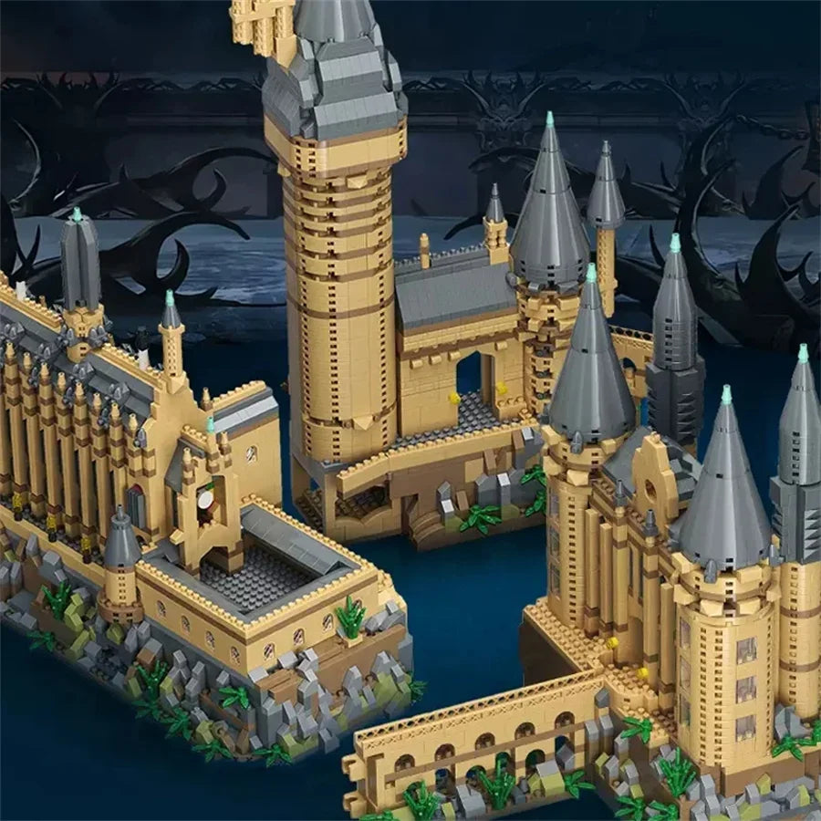 Magic Castle Medieval Architecture Building Set Creative Technical Assembly Bricks MOC Kit Gift Adults Kids Holiday