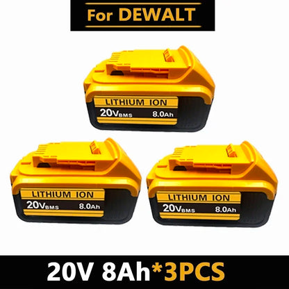 Original for DEWALT 20v/60V battery DCB606 DCB609 DCB182 DCB205 DCB206 DCB209 power tool 18V battery 6AH 9AH battery.