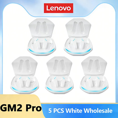 Choice Lenovo GM2 Pro Earphone Bluetooth 5.3 Headphones with Mic 9D Stereo Pro 6 Earbuds Dual Modes Music Game Wireless Headset