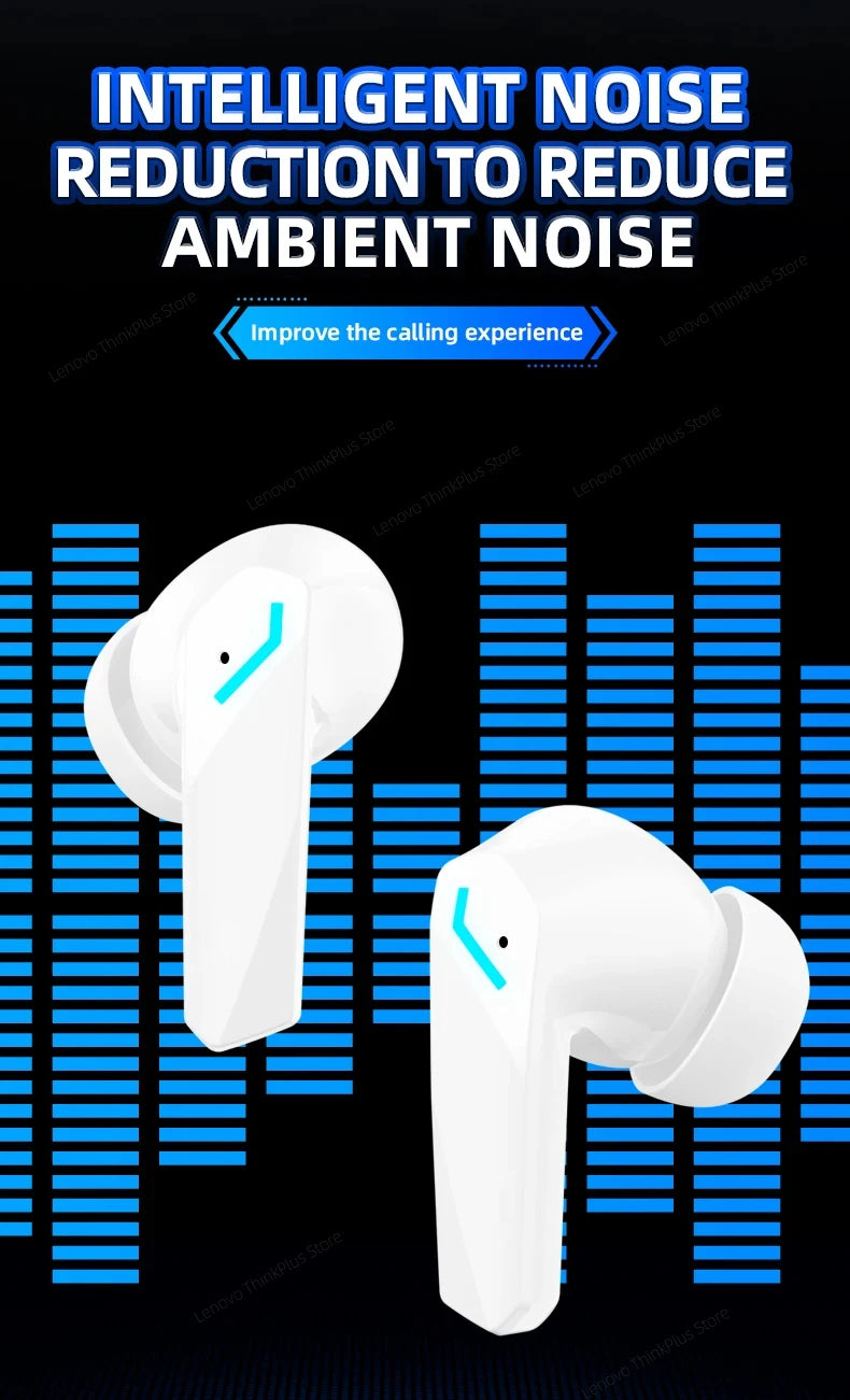 Choice Lenovo GM2 Pro Earphone Bluetooth 5.3 Headphones with Mic 9D Stereo Pro 6 Earbuds Dual Modes Music Game Wireless Headset