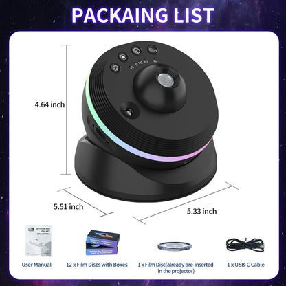 Galaxy Star Projector 13-in-1 | 4K HD Planetarium & Nebula Night Light