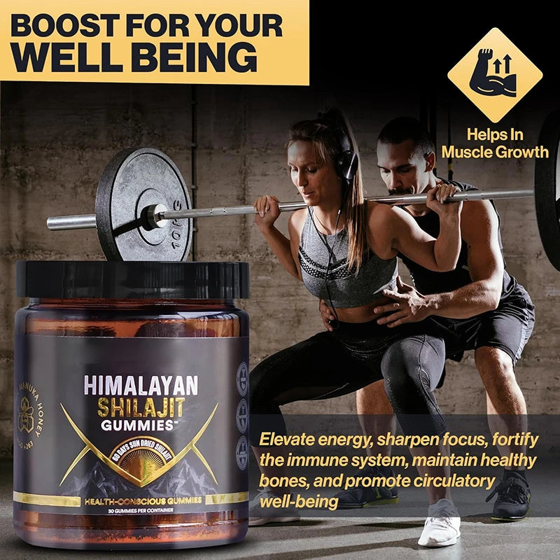 Himalayan Shilajit Gummies | Sea Moss, Ashwagandha & Shilajit Blend
