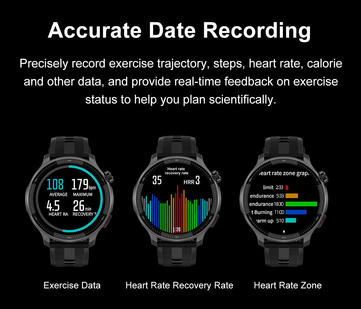 2026 New Smart Watch GPS offline map 4GB Video Player Compass 10ATM Waterproof Smartwatch Men Heart rate Sports outdoor tracking