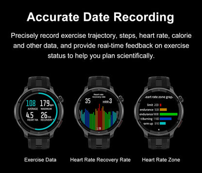 2026 New Smart Watch GPS offline map 4GB Video Player Compass 10ATM Waterproof Smartwatch Men Heart rate Sports outdoor tracking