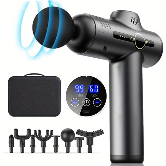 Portable Fascia Massage Gun | Deep Tissue Percussion Massager for Body & Neck