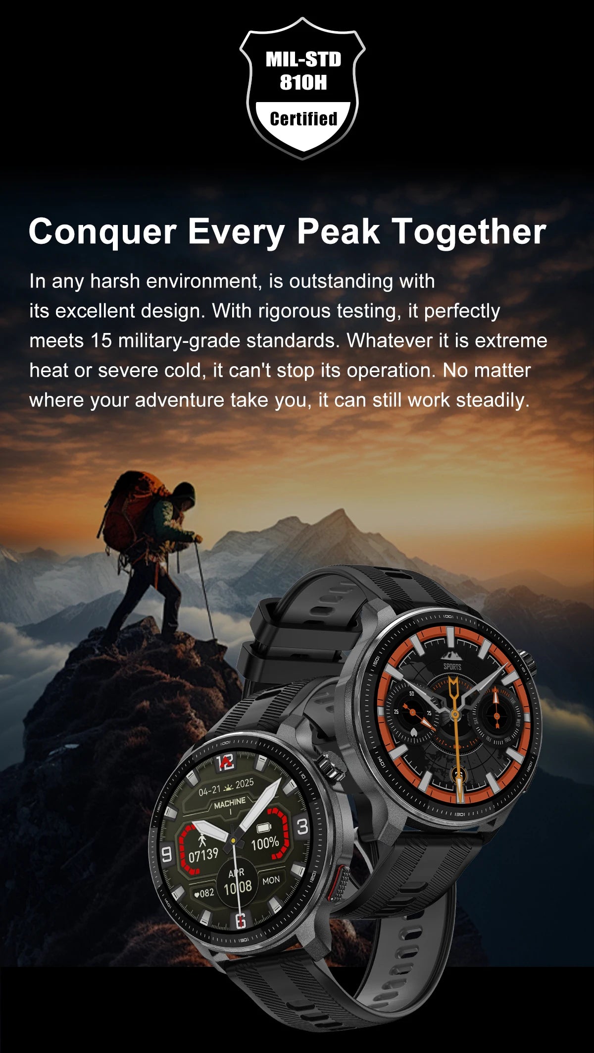 2026 New Smart Watch GPS offline map 4GB Video Player Compass 10ATM Waterproof Smartwatch Men Heart rate Sports outdoor tracking