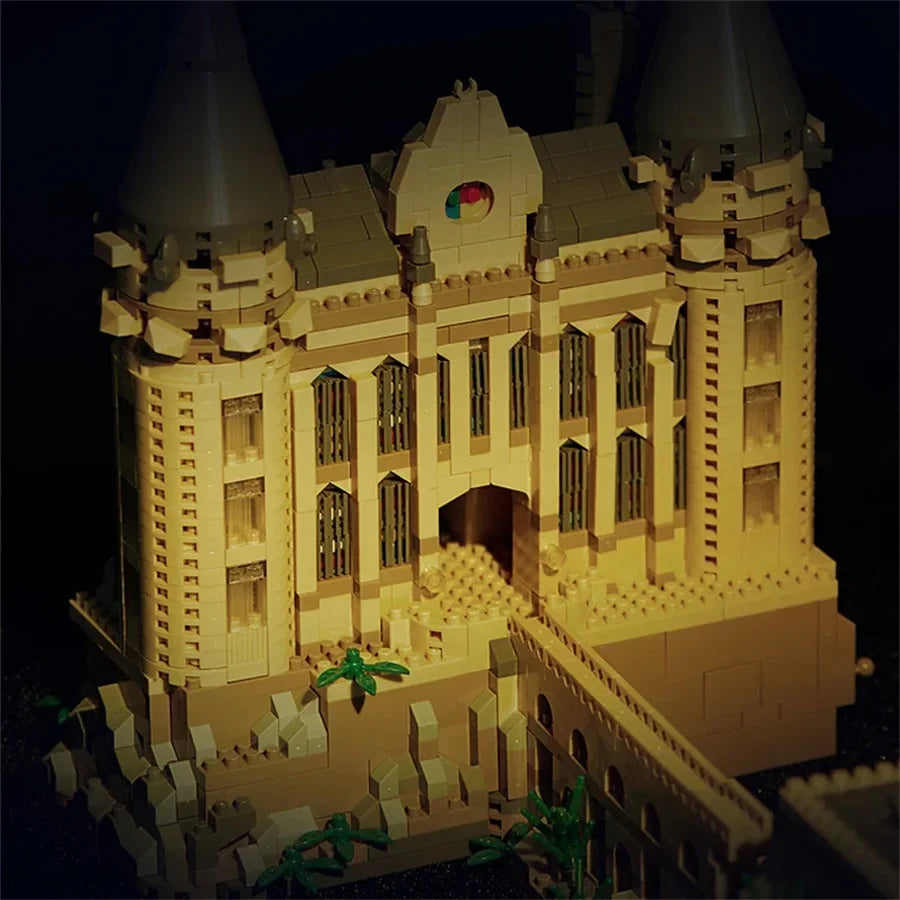 Magic Castle Medieval Architecture Building Set Creative Technical Assembly Bricks MOC Kit Gift Adults Kids Holiday