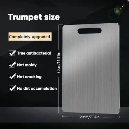 Stainless Steel Panel and Chopping Board Kitchen Household Thickened Double Sided Cutting Board Block Kneading Dough Board