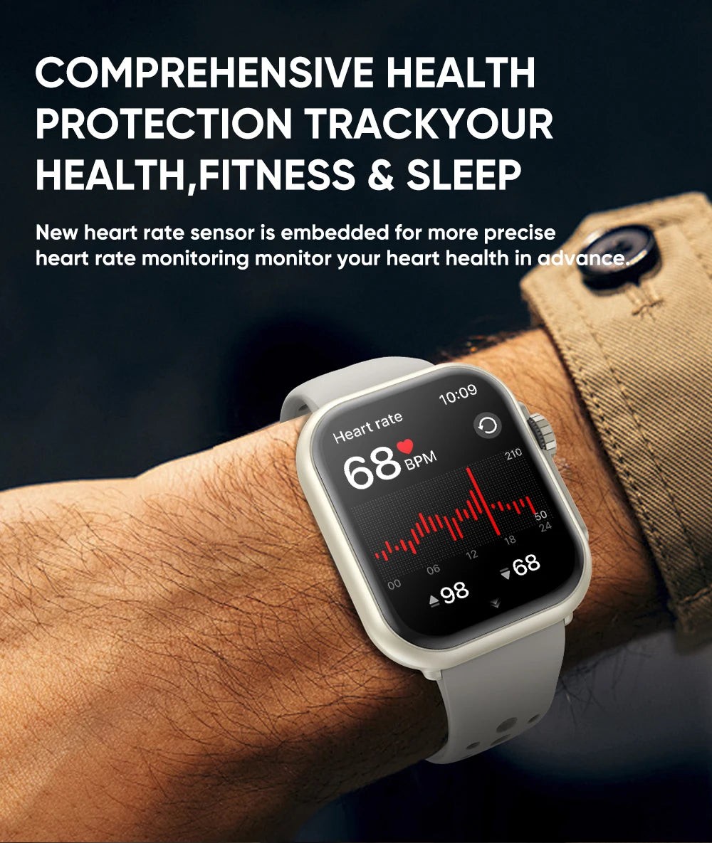 NEW Ultra 2 SE Men And Women 1000mAh AMOLED Heart Rate GPS Track 100+Sports HD call Smart Watch For IOS and Android