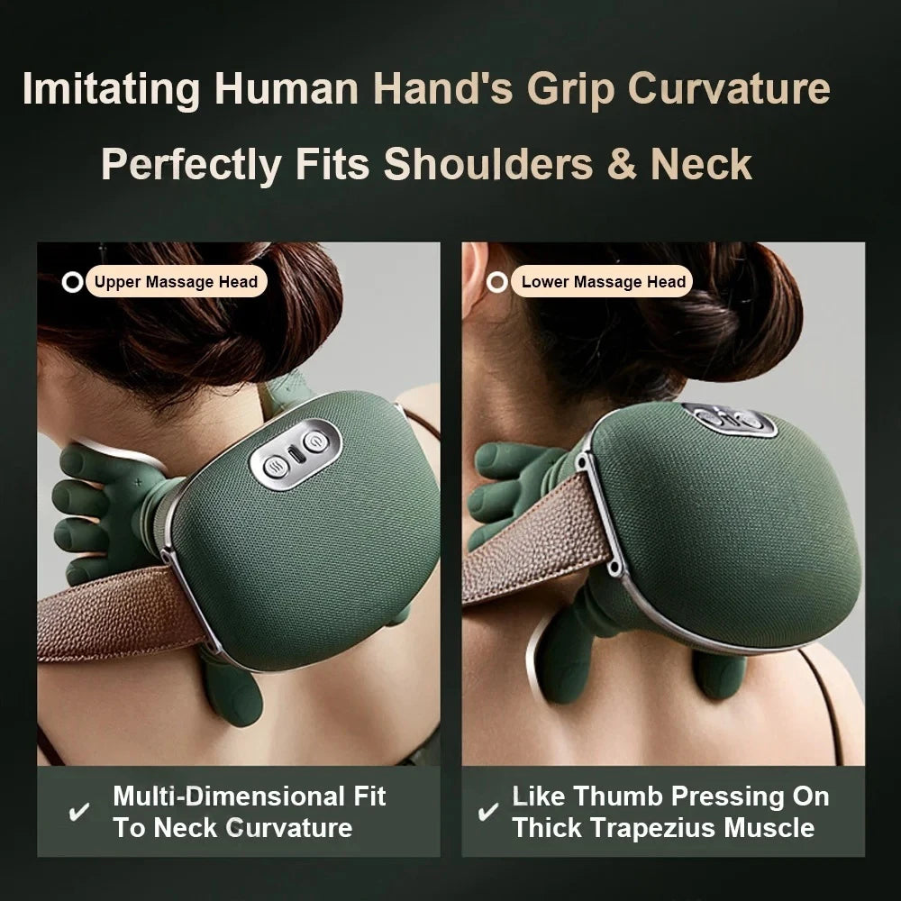 Electric Shiatsu Neck & Back Massager – Deep Kneading Muscle Relief