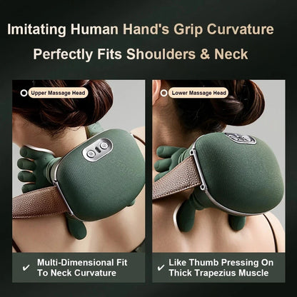 Electric Shiatsu Neck & Back Massager – Deep Kneading Muscle Relief