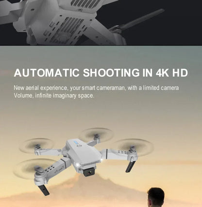 New E88 Pro WiFi FPV Drone - 4K/1080P Wide Angle HD Camera Foldable Quadcopter with Altitude Hold