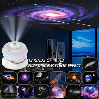 Galaxy Star Projector 13-in-1 | 4K HD Planetarium & Nebula Night Light