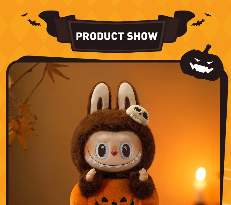 POP MART Happy Halloween Party Series - Sitting Pumpkin Vinyl Plush Perdant
